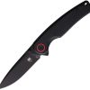 Cobratec Samson Linerlock Black D2 Folding Knife Pocket Clip