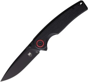 Cobratec Samson Linerlock Black D2 Folding Knife Pocket Clip