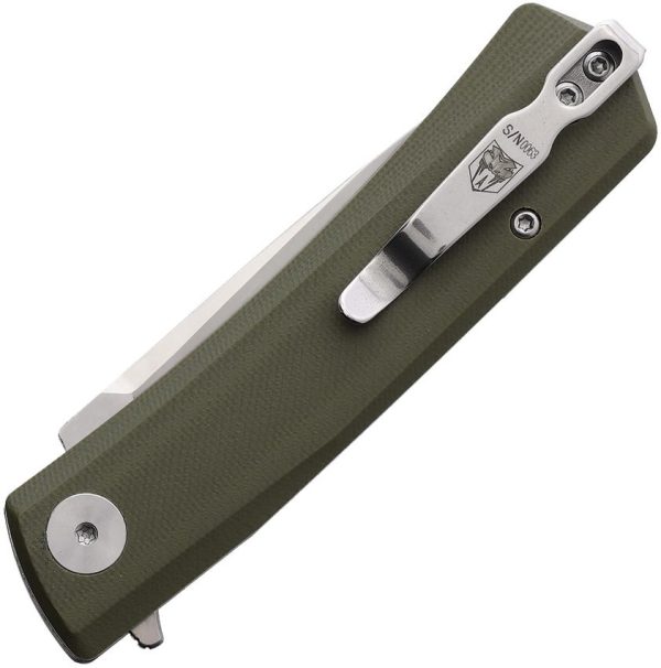 CBTSRPODG_add_01.jpg Cobratec Serpent Linerlock OD Green D2 Folding Knife 3" Blade