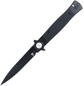 Cobratec Stiletto Button Lock Black VG-10 Folding Knife