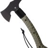 Cobratec Tomahawk Black Fixed Blade Axe 7Cr17 G10 Handle