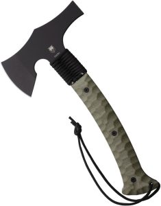 Cobratec Tomahawk Black Fixed Blade Axe 7Cr17 G10 Handle