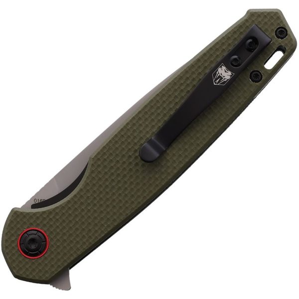 Cobratec Talon Linerlock OD Green D2 Steel Folding Knife