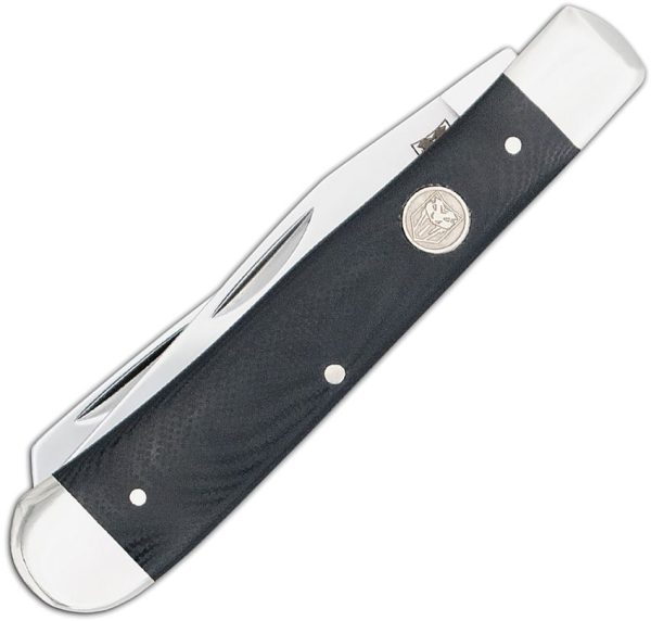 Cobratec Trapper Black G10 Folding Knife VG-10 Stainless