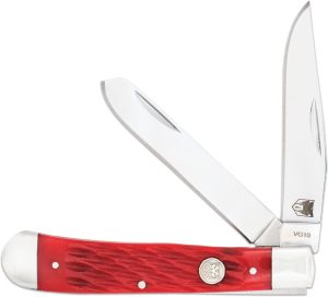 Cobratec Trapper Red Bone Folding Knife VG-10 Stainless