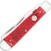 Cobratec Trapper Red Bone Folding Knife VG-10 Stainless