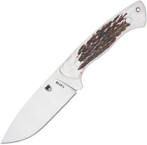 Cobratec Twin Mountain Fixed Blade 4" Satin Stag Handle Knife