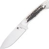 Cobratec Twin Mountain Fixed Blade Knife 4.5" Stag Handle