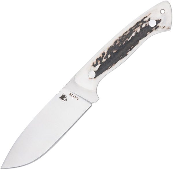 Cobratec Twin Mountain Fixed Blade Knife 4.5" Stag Handle