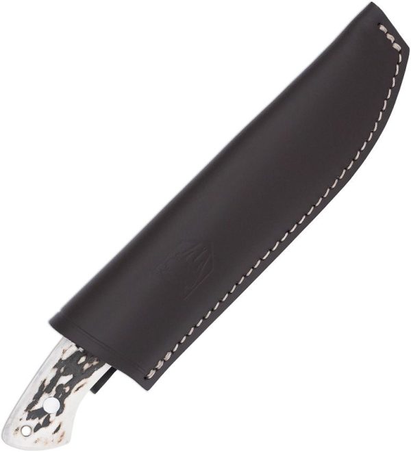 Cobratec Twin Mountain Fixed Blade Knife 4.5" Stag Handle