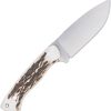 Cobratec Twin Mountain Fixed Blade 4" Satin Stag Handle Knife