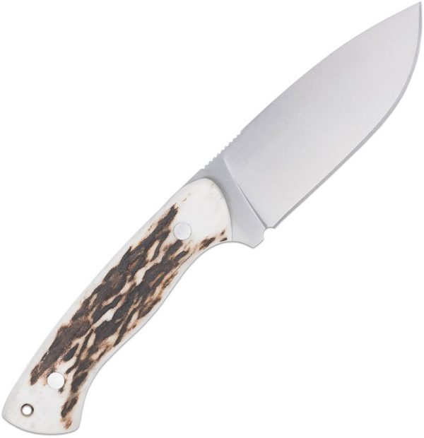Cobratec Twin Mountain Fixed Blade 4" Satin Stag Handle Knife
