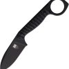 Cobratec Wolfteeth Fixed Blade - Black G10 14C28N