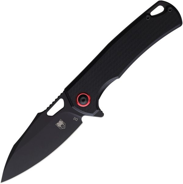 Cobratec Wolverine Linerlock Black D2 Steel Folding Knife