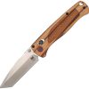 Cobratec Bar Lock Zebra Wood Tanto Folding Knife D2 Steel