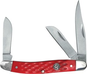 CC0001JRD.jpg Cattleman's Cutlery Signature Stockman Red Delrin