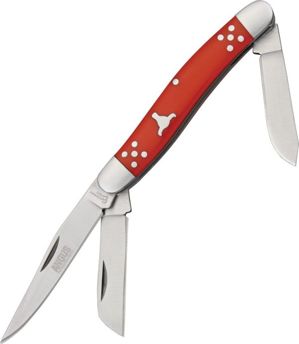 Cattleman's Cutlery Brangas Stockman Red Delrin