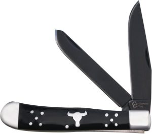 CC0002BD.jpg Cattleman's Cutlery Black Angus Trapper - Black Delrin