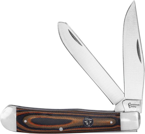 Cattleman's Cutlery Cowhand Trapper Brown Folding Knife 4.13"