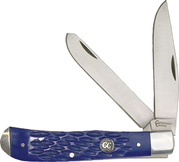 CC0002JBL.jpg Cattleman's Cutlery Signature Trapper Blue Jigged