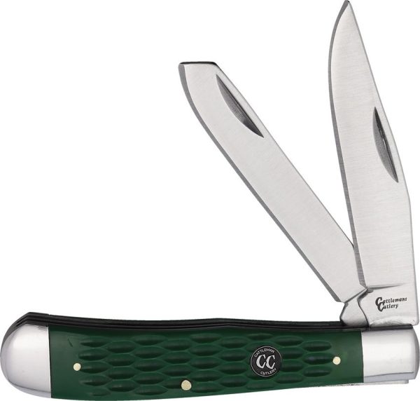 Cattleman's Cutlery CC Series Trapper Green Bone