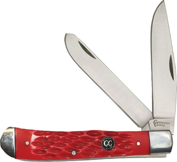 Cattleman's Cutlery Signature Trapper Red Jigged