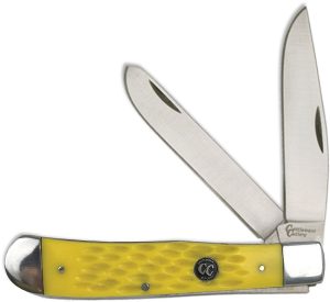 CC0002JYD.jpg Cattleman's Cutlery Signature Trapper Yellow Delrin