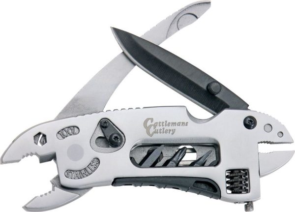 Cattleman's Ranch Hand Multi-Tool Pliers Wrench Blade Pocket Clip