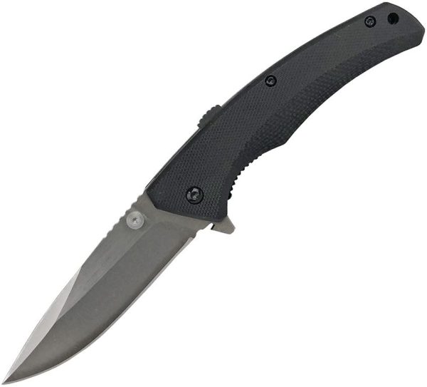 Cattleman's Cutlery Sidewinder Assisted Linerlock - Black G10