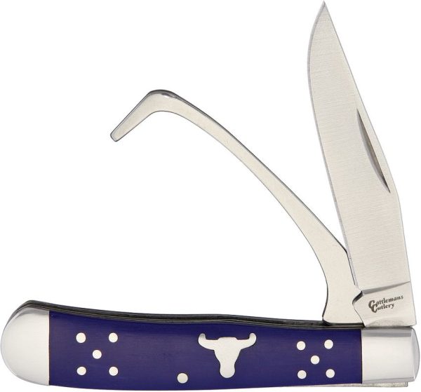 Cattleman's Cutlery Farriers Companion - Blue Delrin