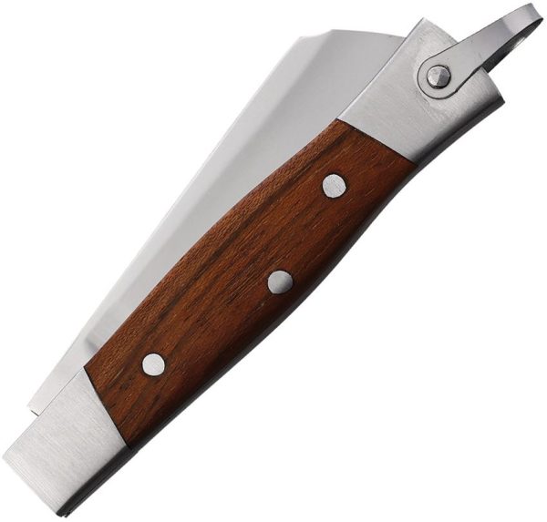CIMO Slip Joint Brown Wood - Stainless Bolster