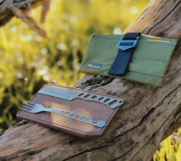 CIMO Camp Knife Fixed Blade - Stonewash Stainless