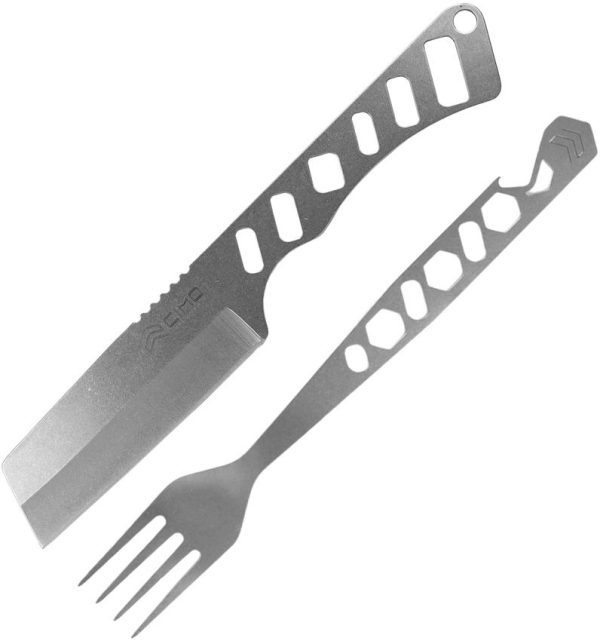 CIMO Camp Knife Fixed Blade - Stonewash Stainless