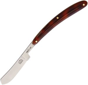 CEM Cutlery Small Folding Razor Tortoise - Stainless