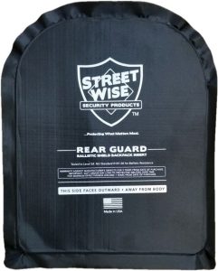 Streetwise 8x10 Rear Guard Ballistic Shield Level 3A
