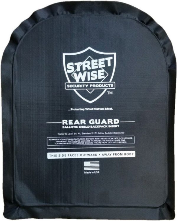 Streetwise 8x10 Rear Guard Ballistic Shield Level 3A