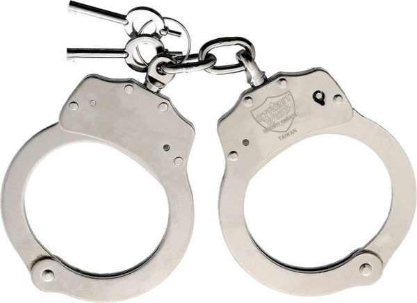 Streetwise Nickel Plated Steel Handcuffs - Double Lock