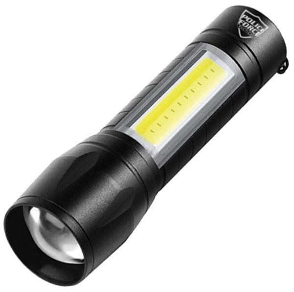 Police Force Tactical XPE/COB Mini Light Rechargeable