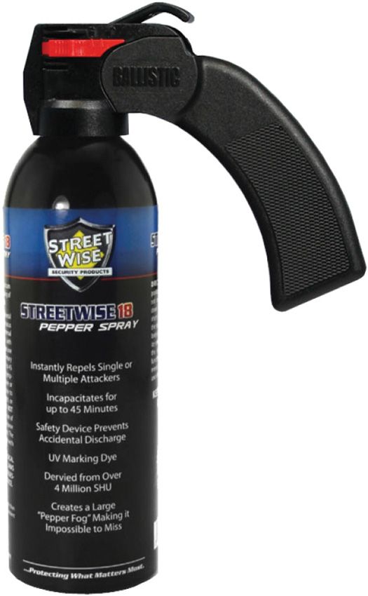 CEPSW16PG18.jpg Streetwise18 Pepper Spray Self Defense Keyring ORMD UV Dye