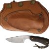 Survival Cuffs Apex Cougar Brown Micarta - Full Tang Fixed
