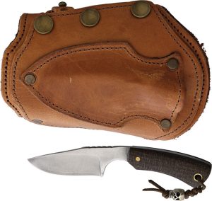Survival Cuffs Apex Cougar Brown Micarta - Full Tang Fixed