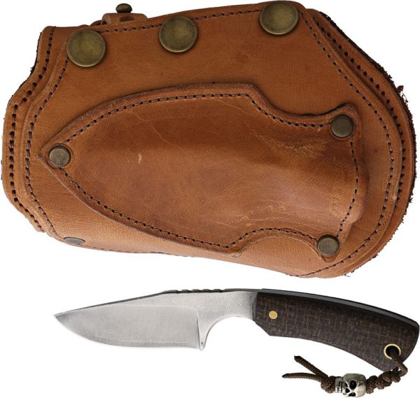 Survival Cuffs Apex Cougar Brown Micarta - Full Tang Fixed