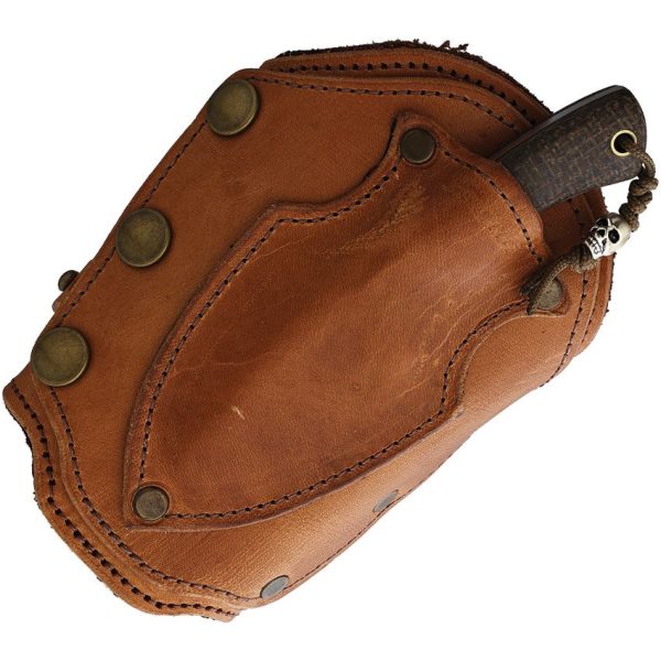 Survival Cuffs Apex Cougar Brown Micarta - Full Tang Fixed