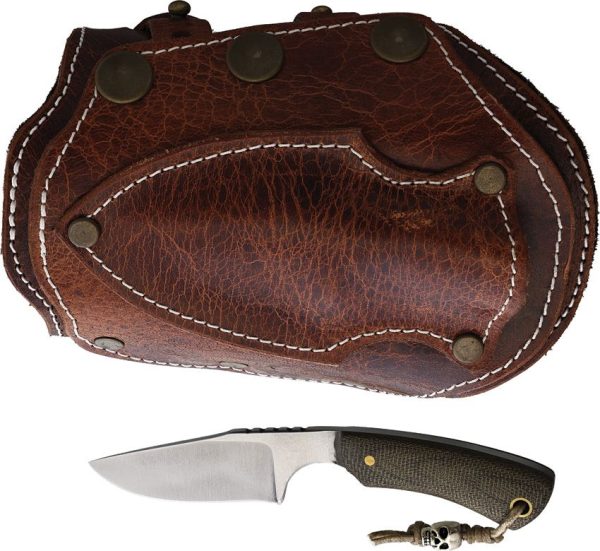 Survival Cuffs Apex Grizzly Green Micarta - AEB-H Stainless