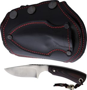 Survival Cuffs Apex Grizzly Black Micarta Red Stitching