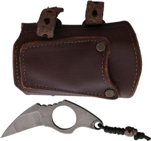 Survival Cuffs Raptor Eagle Brown Leather - AEB-H Tumbled