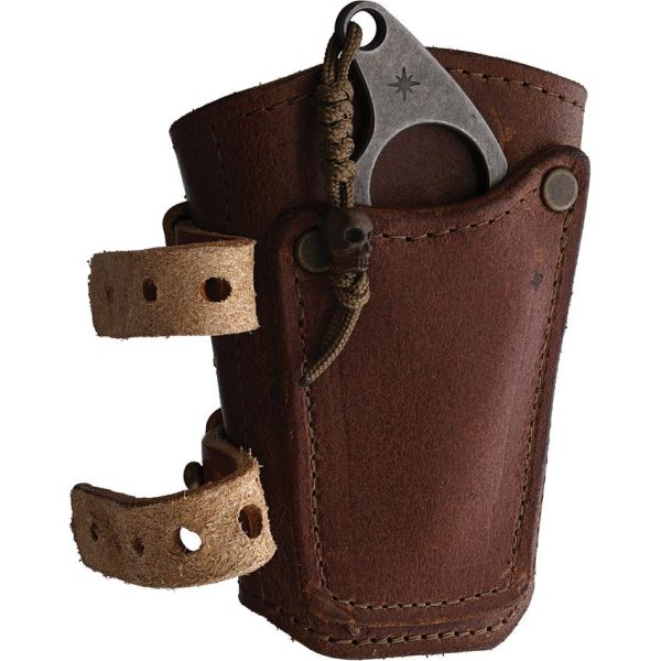 Survival Cuffs Raptor Hawk Survival Cuff - Brown Leather
