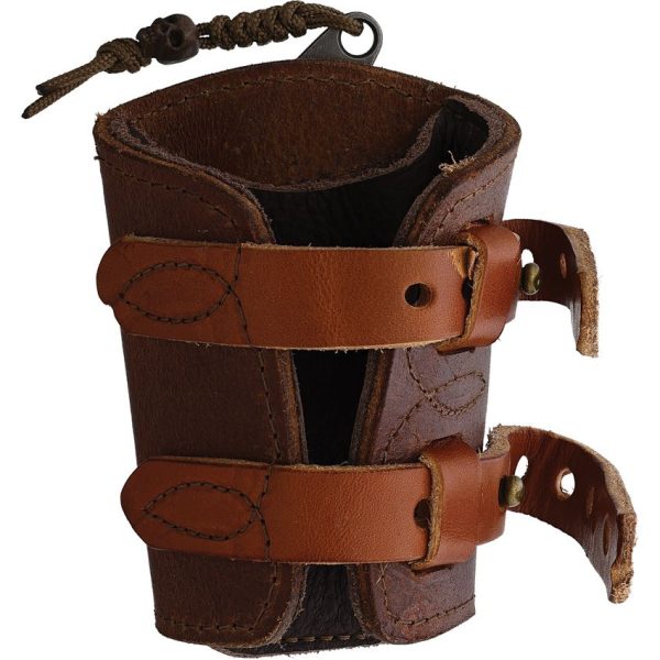Survival Cuffs Raptor Hawk Survival Cuff - Brown Leather