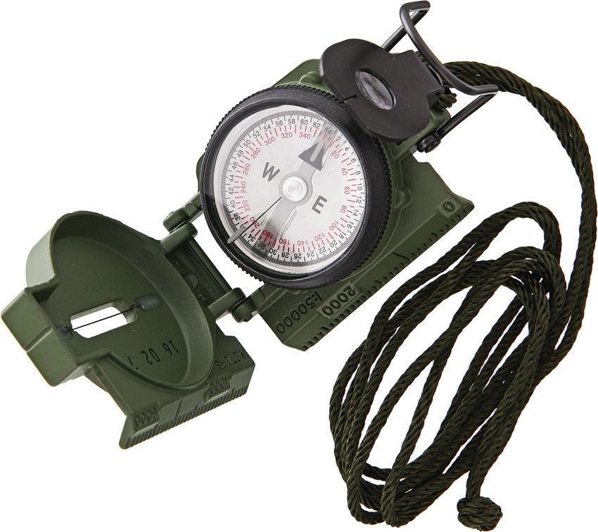 Cammenga Phosphorescent Lensatic Compass with Lanyard and Pouch