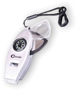 Coghlan's Six Function Whistle - Compass & LED